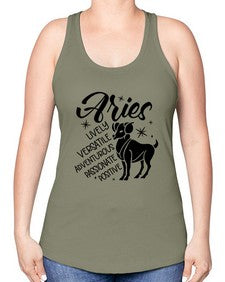 Aries 100# - aries -Racerback Tank