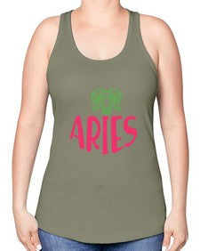 Aries 101# - aries -Racerback Tank