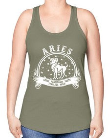 Aries 2# - aries -Racerback Tank