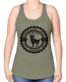 Aries 3# - aries -Racerback Tank