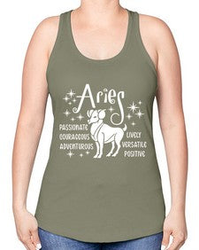 Aries 99# - aries -Racerback Tank
