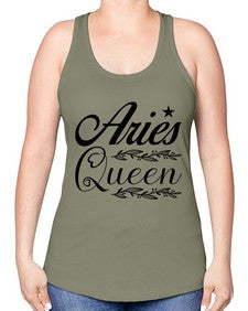 Aries queen 119# - aries -Racerback Tank