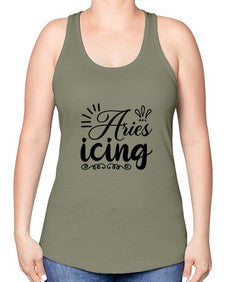 Ariesicing 105# - aries -Racerback Tank