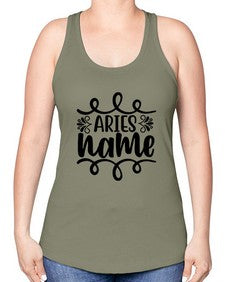 Ariesname 112# - aries -Racerback Tank