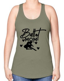 Ballet mom 75# - ballet -Racerback Tank