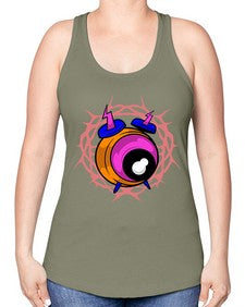 Bastard alarm 10# - cartoon general -Racerback Tank