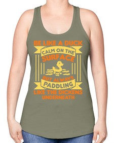 Be like a duck Style 17# - ducks -Racerback Tank