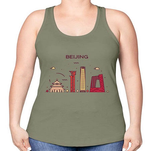 Beijing 428# - cities -Racerback Tank