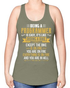 Being a Programmer 3# - computer -Racerback Tank
