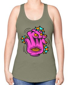 Bored high five 23# - cartoon general -Racerback Tank