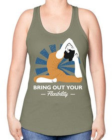 Bring Out Your Flexibility 185# - yoga -Racerback Tank