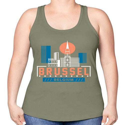 Brussel 504# - cities -Racerback Tank