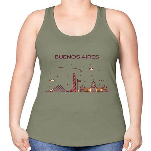 BuenosAires 516# - cities -Racerback Tank