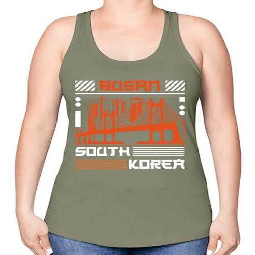 Busan 524# - cities -Racerback Tank