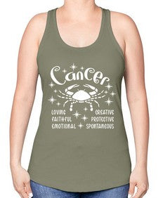 Cancer 150# - cancer -Racerback Tank