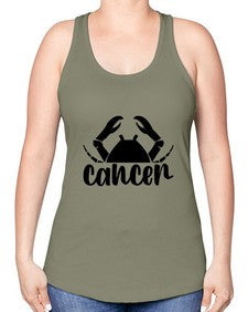 Cancer 156# - cancer -Racerback Tank