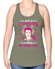 Capricorn chick 193# - capricorn -Racerback Tank
