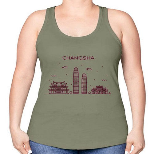 Changsha 553# - cities -Racerback Tank
