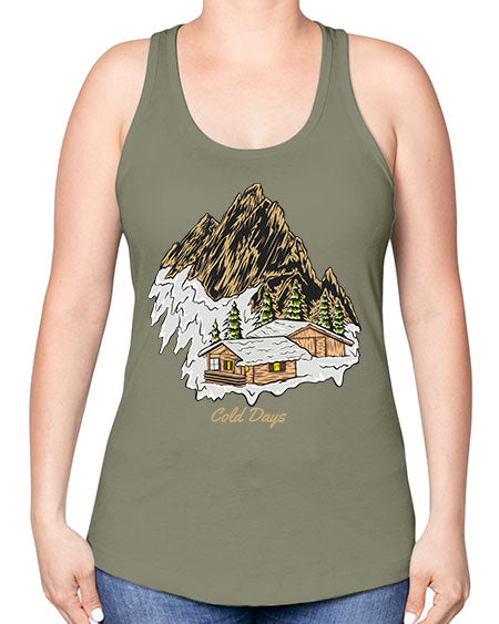 Cold Days 26# - nature -Racerback Tank