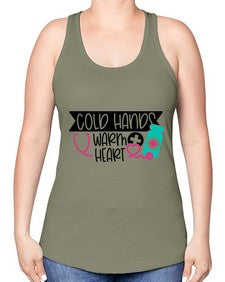 Cold Hands Warm Heart Style Style 675# - nurse -Racerback Tank