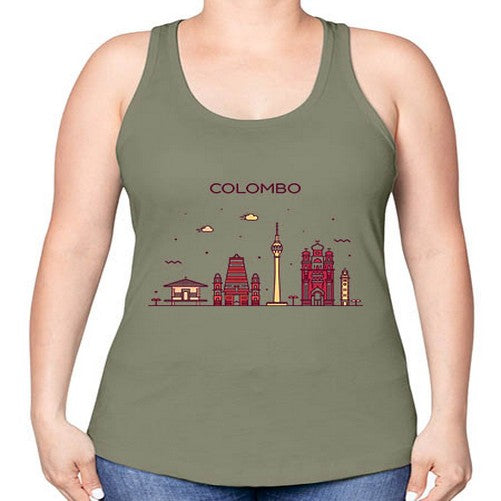 Colombo 599# - cities -Racerback Tank