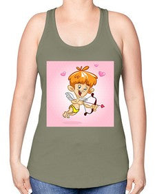Cupid 80# - cartoon general -Racerback Tank