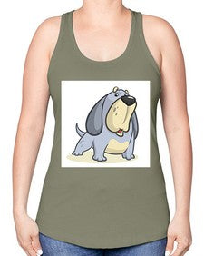 dog 115# - dogs -Racerback Tank