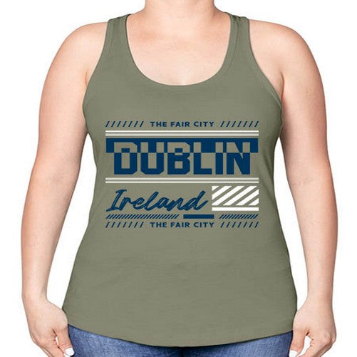 Dublin 693# - cities -Racerback Tank