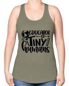 Educator Of Tiny Humans Style 744# - teacher -Racerback Tank