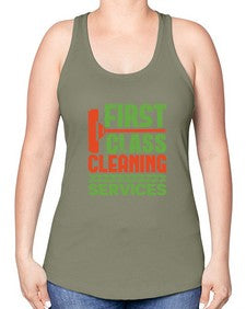 First class cleaning service Style 160# - cleaner -Racerback Tank