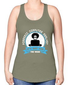 Forensic computer analyst 46# - computer -Racerback Tank