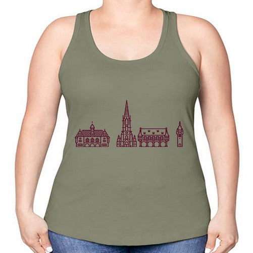 Freiburg 747# - cities -Racerback Tank