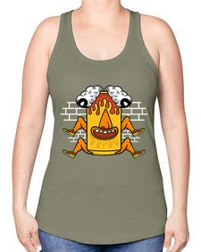 Fuck the weekend 128# - cartoon general -Racerback Tank