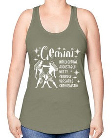 Gemini 221# - gemini -Racerback Tank