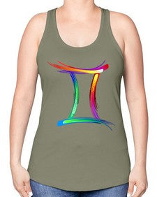 Gemini 222# - gemini -Racerback Tank