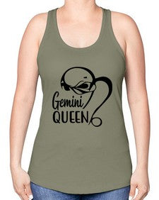 Gemini queen 231# - gemini -Racerback Tank
