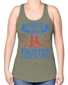 Genuine and Trusted Hospital Volunteer Style 2# - volunteer -Racerback Tank