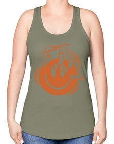 Give smile get hugs 131# - cartoon general -Racerback Tank