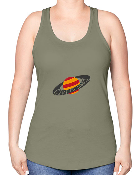 Givemespace 27# - space -Racerback Tank