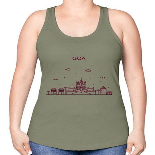 Goa 775# - cities -Racerback Tank