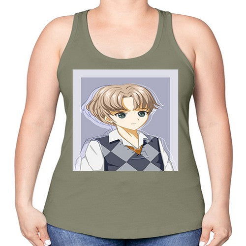 Handsome and cool boy with uniform 34# - anime -Racerback Tank