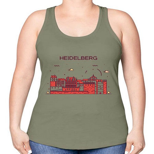 Heidelberg 833# - cities -Racerback Tank