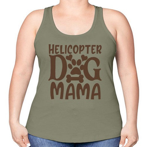 Helicopter Dog Mama Style 87# - dogs -Racerback Tank