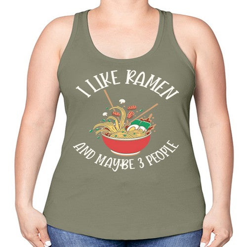 I Like Ramen Japanese Noodles 239# - anime -Racerback Tank