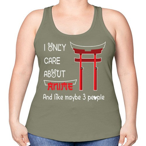 I Only Care About Anime Anime 240# - anime -Racerback Tank