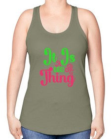 It is a leo thing 255# - leo -Racerback Tank