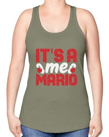 Its ame Mario 29# - video games -Racerback Tank