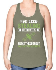 Ive been stealing from the alien 30# - ufo -Racerback Tank