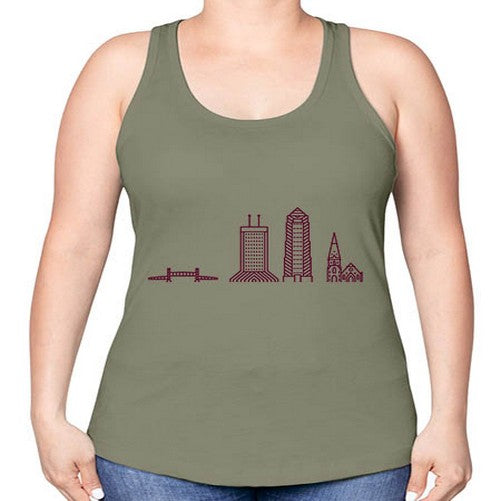 JacksonvilleFL 976# - cities -Racerback Tank