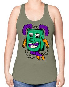 Jumping pouch 146# - cartoon general -Racerback Tank